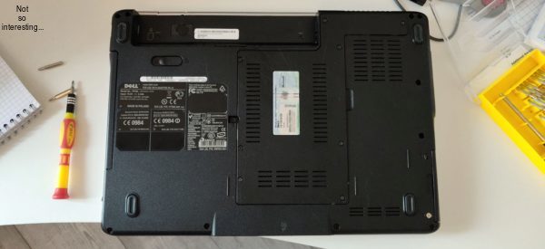 Laptop back closed